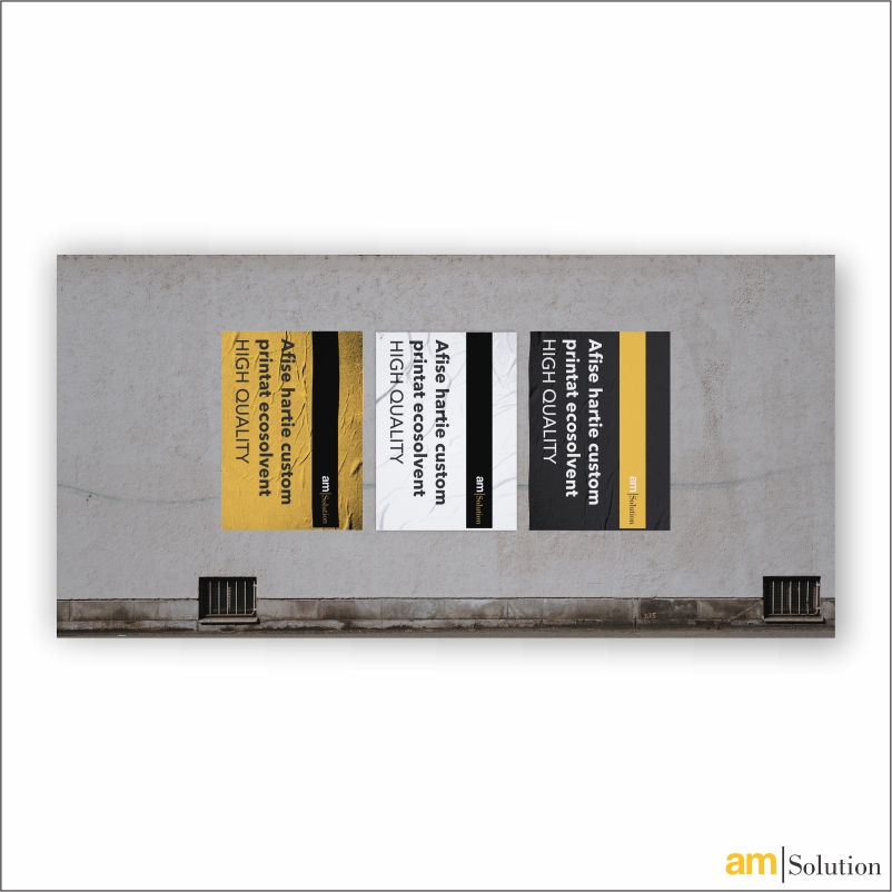 Afis de hartie custom printat ecosolvent Afis de hartie custom printat ecosolvent