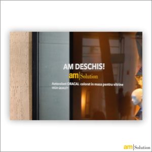 Autocolant ORACAL colorat in masa pentru inscriptionari vitrine